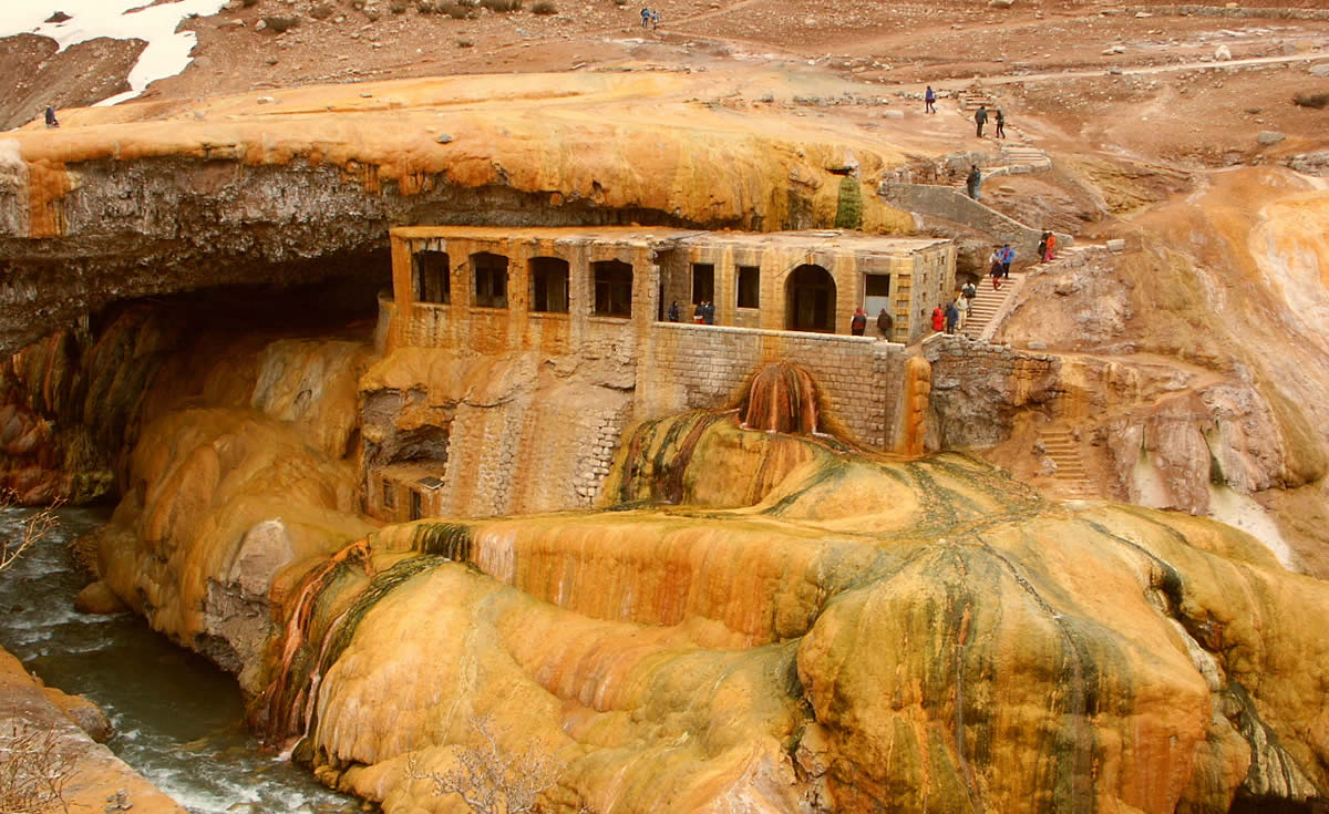 Мост Инков, провинция Мендоса, Аргентина most inkov puente del inca mendoza