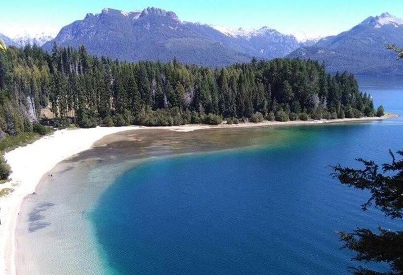 Пляж дель Торо, остров Виктория, Барилоче, Аргентина playa del toro bariloche isla victoria2