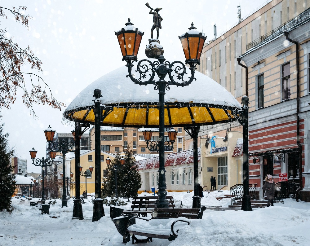 Белоруссия, Брест, зима зимний Брест