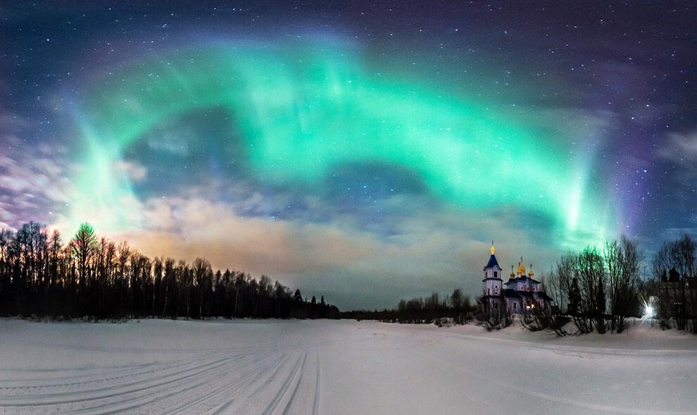 Северное Сияние в Архангельске Северное Сияние в Архангельске