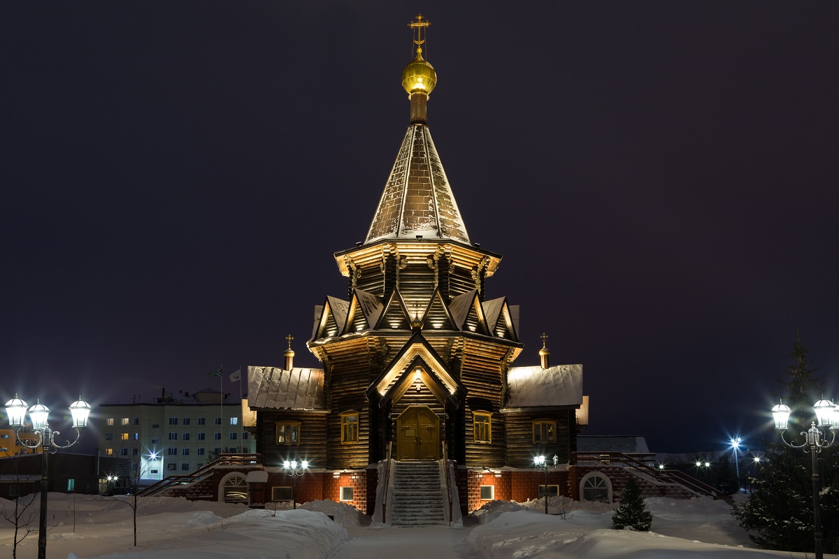 Богоявленский собор в Нарьян-Маре Нарьян-Мар, Богоявленский собор, зима