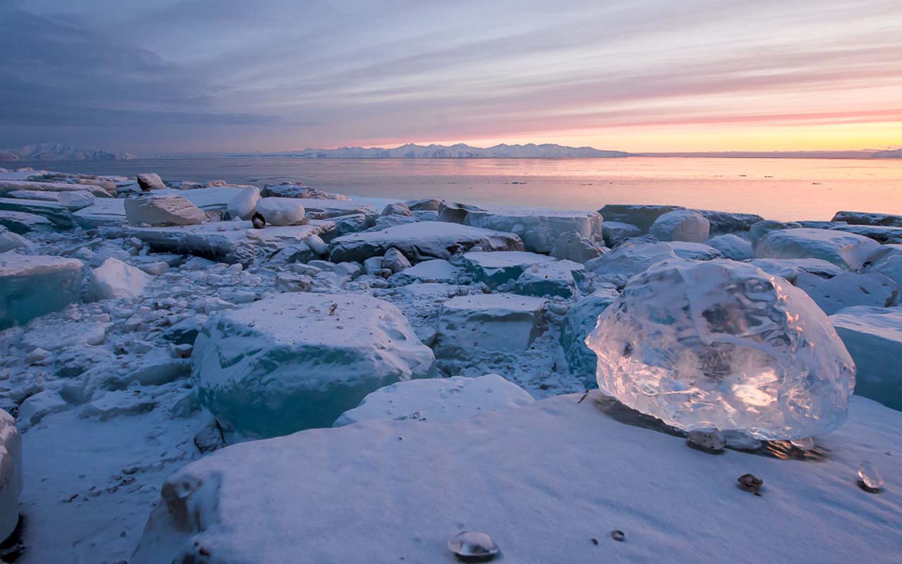 Охотское море зимой Охотское море зимой